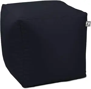 rucomfy Outdoor Water Resistant Cube Beanbag - Navy