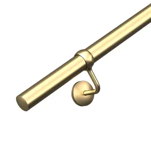 Brass Stair Handrail Kit - 2.4m X 40mm