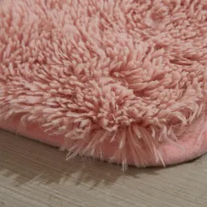 Fluffy Rug Anti-Slip Plain Shaggy Floor Mat