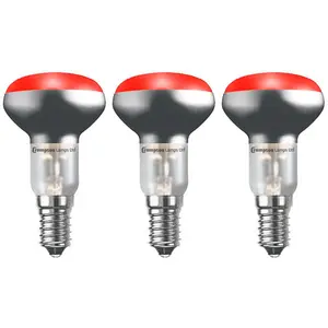 Crompton Lamps 25W R50 Reflector E14 Dimmable Red (3 Pack)