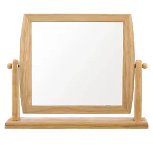 Essentials by Premier Wooden Frame Swivel Mirror