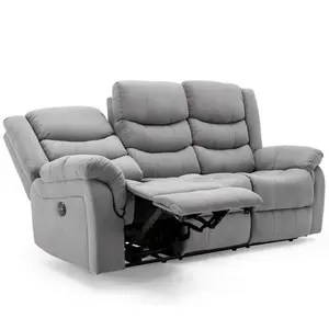 Seattle Electric Fabric Recliner 3 Seater Sofa