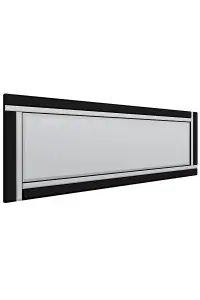 MirrorOutlet Ashton Black Double Bevel Free Standing Cheval Dress Mirror 5ft7 x 1ft11, 170cm x 58cm