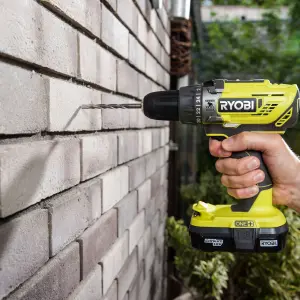 Ryobi ONE+ 18V Li-ion Brushed Cordless Combi drill (2 x 1.5Ah) - R18PD3-215SK