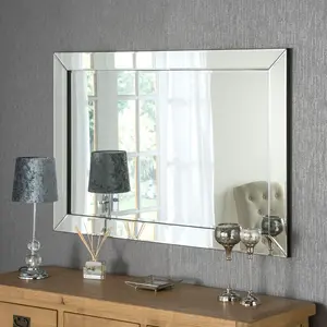 Maude Glass,MDF Wall Mirror 120cm x 80cm