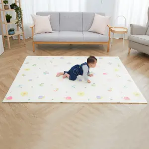 Teamson Kids - Safari Animal and Garden Insects Kids Soft Foam Crawling Mat