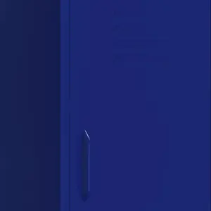 Berkfield Storage Cabinet Navy Blue 42.5x35x101.5 cm Steel