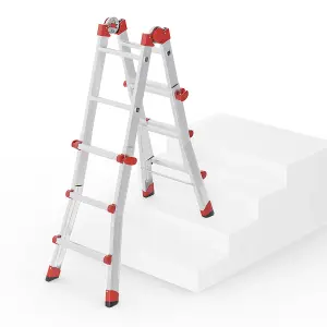 Hailo M80 Aluminium Multipurpose ladder 4x3 Rungs