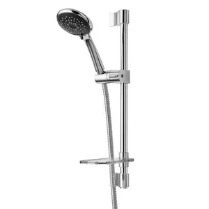 Triton Corner Chrome effect Single-spray pattern Shower kit