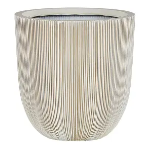 Plant Pot 31 x 31 x 33 cm Beige CHIOS