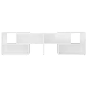 Berkfield TV Cabinet High Gloss White 149x30x52 cm Engineered Wood