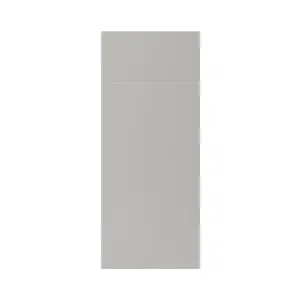 GoodHome Stevia Matt pewter grey Slab Drawerline door & drawer front 300mm