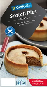 Greggs 2 Scotch Pies 282G