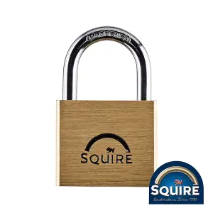 Squire - Premium Brass Lion Padlock - Keyed Alike - LN4 KA2 (Size 40mm - 1 Each)