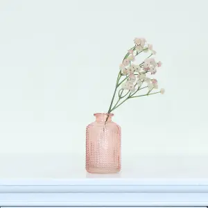 Melody Maison Small Rose Pink Glass Bottle Vase