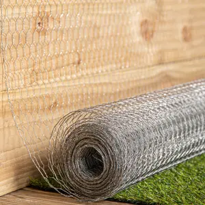 10m x 90cm x 13mm Galvanised Metal Chicken Garden Wire Netting or Fencing