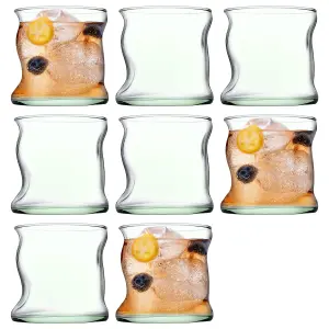 Pasabahce Aware Amorf Recycled Glass Tumblers - 340ml - Green - Pack of 8