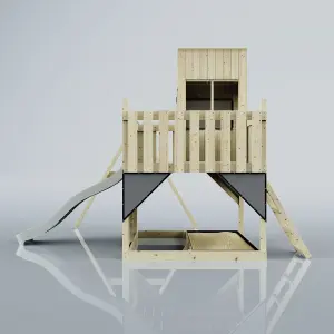 PolarPlay Kids Climbing Tower & Playhouse with Swing and Slide - Swing Destin Mist