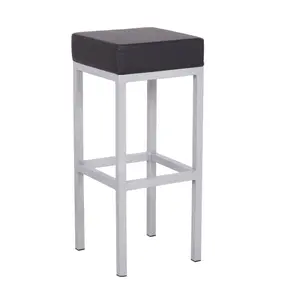 Cordish Upholstered Counter Stool with Metal Frame Black