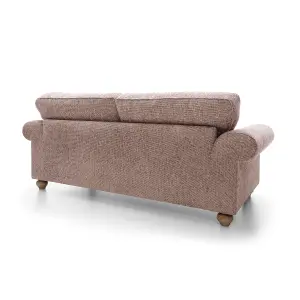 Ingrid 3 Seater Sofa in Woodrose