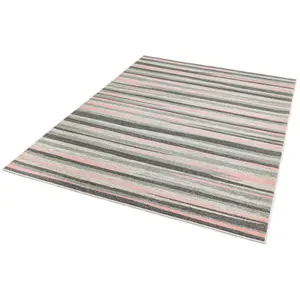 Colt CL11 Stripe Rugs in Pink by Asiatic - 120x170cm