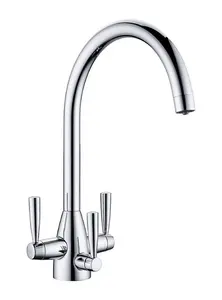 Clearwater Eclipse Tri Spa Kitchen Filter Tap Filtered Water & Cold & Hot Chrome PVD - EC2CP