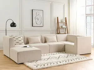 Sofa with Ottoman LEMVIG Light Beige Left Hand