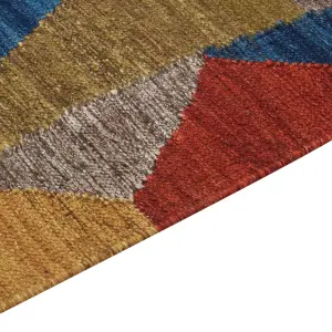 Wool Kilim Area Rug 160 x 230 cm Multicolour ARZAKAN