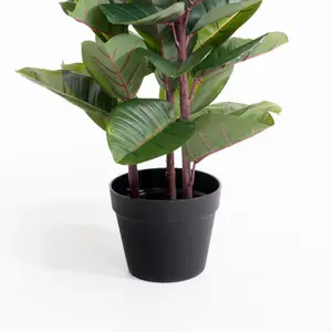 Blooming Artificial - 105cm / 3.5ft Faux Rubber Tree