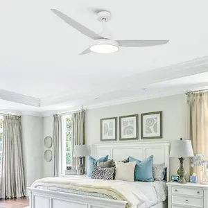 Chermaine 132cm Ceiling Fan with LED Lights White