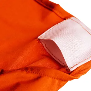 Polyester Spandex Chair Covers for Wedding Decoration - Orange, Pack of 10