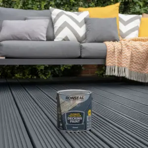 Ronseal Ultimate Protection Matt Charcoal Decking paint, 5L