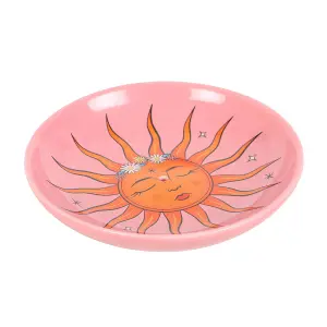 Something Different Celestial The Sun Incense Holder Pink/Orange (One Size)