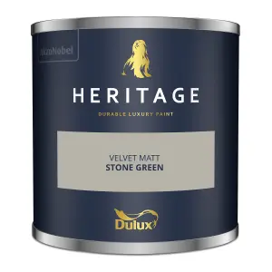 Dulux Trade Heritage Stone Green Matt Wall paint, 125ml Tester pot