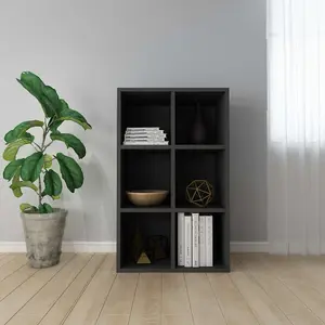 Berkfield Book Cabinet/Sideboard Black 66x30x97.8 cm Engineered Wood