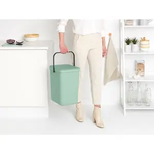 Brabantia Sort and Go 25 Litre Rubbish Bin Jade Green