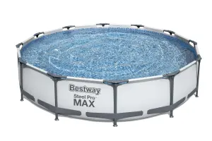 Bestway Steel pro max Swimming pool with pump (L) 3.66m x (H) 76cm