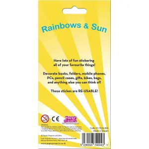 Paper Projects Reusable Rainbows & Sun Stickers Multicoloured (One Size)