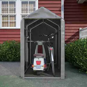 Small Grey Backyard Waterproof Bicycle Motorbike Storage Tent PE Shelter