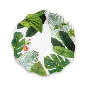 Purely Home Tropical Floral Melamine Dinner Plates - Set of  2