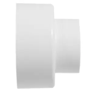 SPARES2GO External Toilet Flush Cone Rubber White Pipe to Pan Sealing Flexible Stretch Washer WC Connector