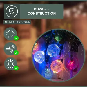 Set of 50 Solar String Lights Outdoor Garden LED 35.5m Waterproof String Lights