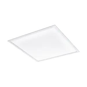 Flush Ceiling Panel Light 6205mm White Sqaure Tile 40W Built in LED 4000K