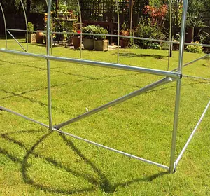 6m x 3m (20' x 10' approx) Pro+ Poly Tunnel Frame Only