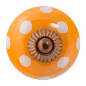 Nicola Spring - Round Ceramic Cabinet Knob - Spot