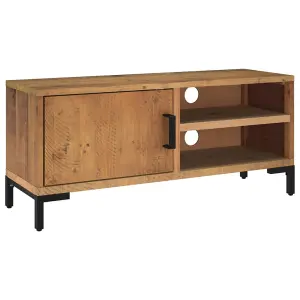 Berkfield TV Cabinet Brown 90x30x40 cm Solid Pinewood