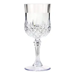 6pcs Crystal Effect Party Glasses - Highball Whiskey Wine Champagne Flute - No More Broken Glasses