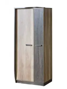 Romero R1 Hinged Wardrobe Left - Practical Design in Oak Canyon, H1925mm W800mm D580mm