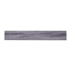 14pcs Dark Grey Wood Grain SPC Vinyl Flooring  Rectangle Flooring, 3.12m²