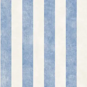 Galerie Simply Stripes 3 Beige Blue Textured Stripe Smooth Wallpaper